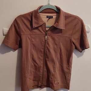 one street Double zipper top